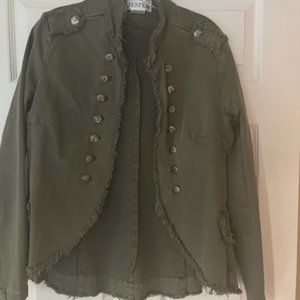 JESPER MILITARY WOMANS BLAZER SIZE M